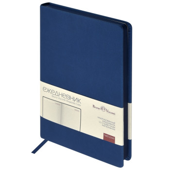Ежедневник А5 "Megapolis Color" soft-touch, синий