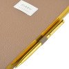 Ежедневник недатированный А5 "Total beige" с нашивкой, бежевый