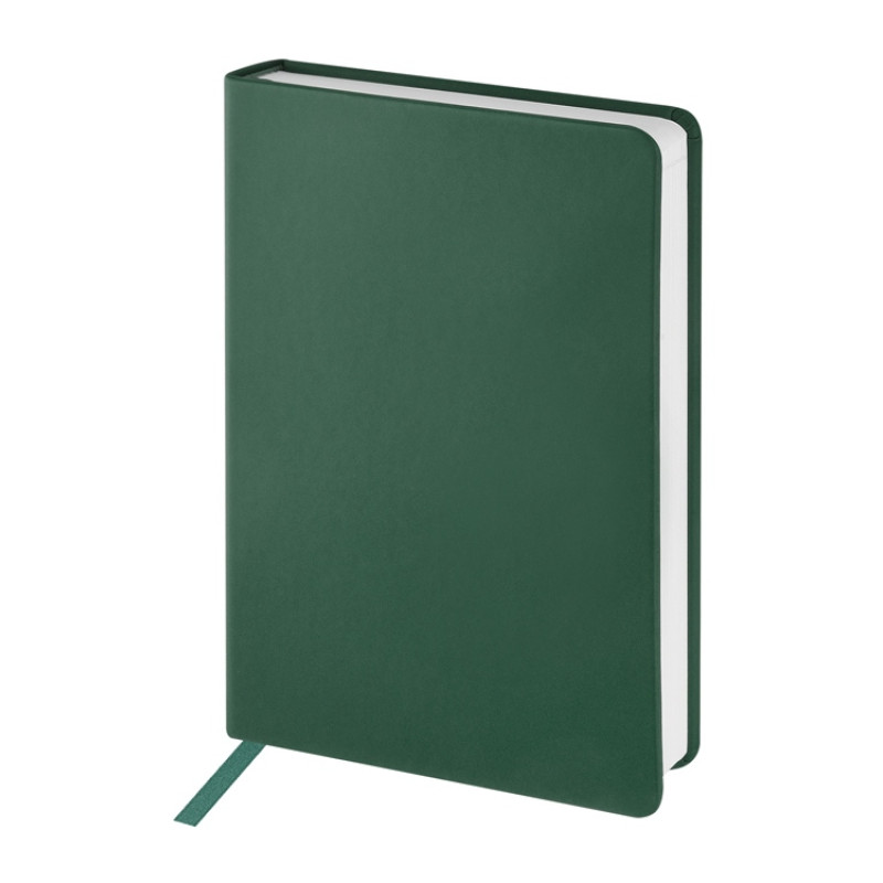 Ежедневник с каменной бумагой недатированный А5 "Carrara", зеленый