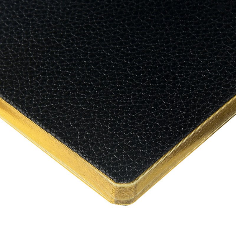 Еженедельник недатированный А6 "Black" с нашивкой, черный
