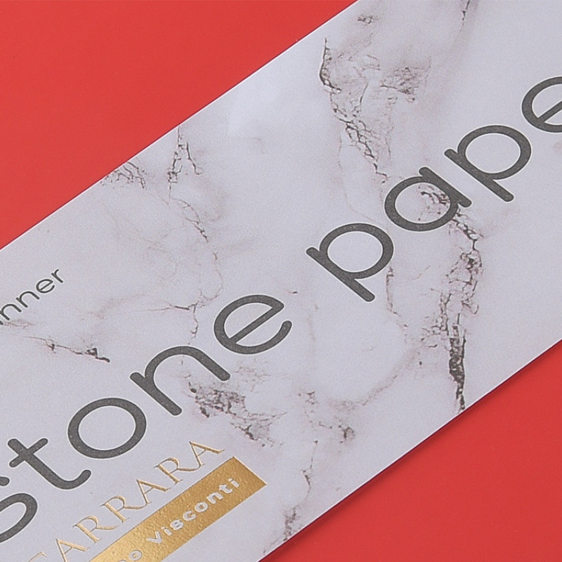 Еженедельник с каменной бумагой А5+ "Carrara", красный