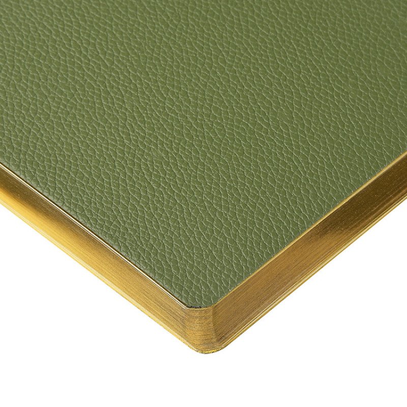 Ежедневник недатированный А5 "Verde" с нашивкой, зеленый