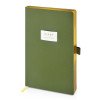 Ежедневник недатированный А5 "Verde" с нашивкой, зеленый