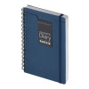 Ежедневник недатированный на гребне А5 "Pragmatic", темно-синий
