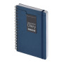 Ежедневник недатированный на гребне А5 "Pragmatic", темно-синий