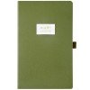 Ежедневник недатированный А5 "Verde" с нашивкой, зеленый