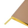 Ежедневник недатированный А5 "Total beige" с нашивкой, бежевый