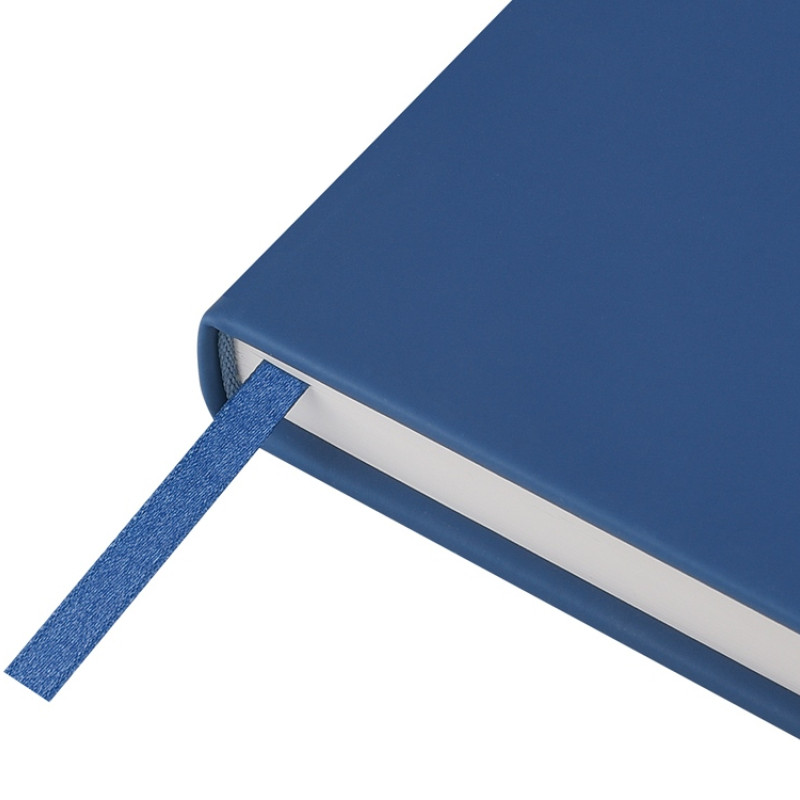 Ежедневник с каменной бумагой недатированный А5 "Carrara", темно-синий