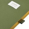 Ежедневник недатированный А5 "Verde" с нашивкой, зеленый
