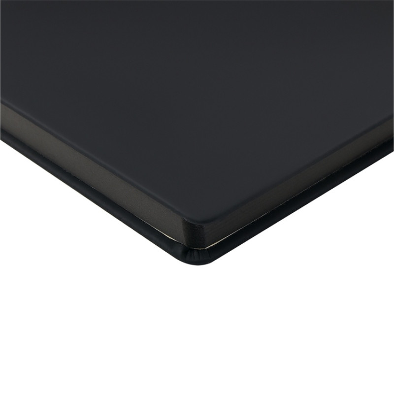 Ежедневник А5 "Megapolis Color" soft-touch, черный