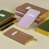Еженедельник недатированный А6 "Total beige" с нашивкой, бежевый