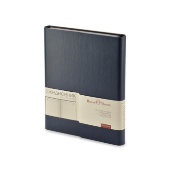 Ежедневник недатированный с магнитным клапаном, А5 "WALTZ", темно-синий