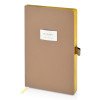 Ежедневник недатированный А5 "Total beige" с нашивкой, бежевый