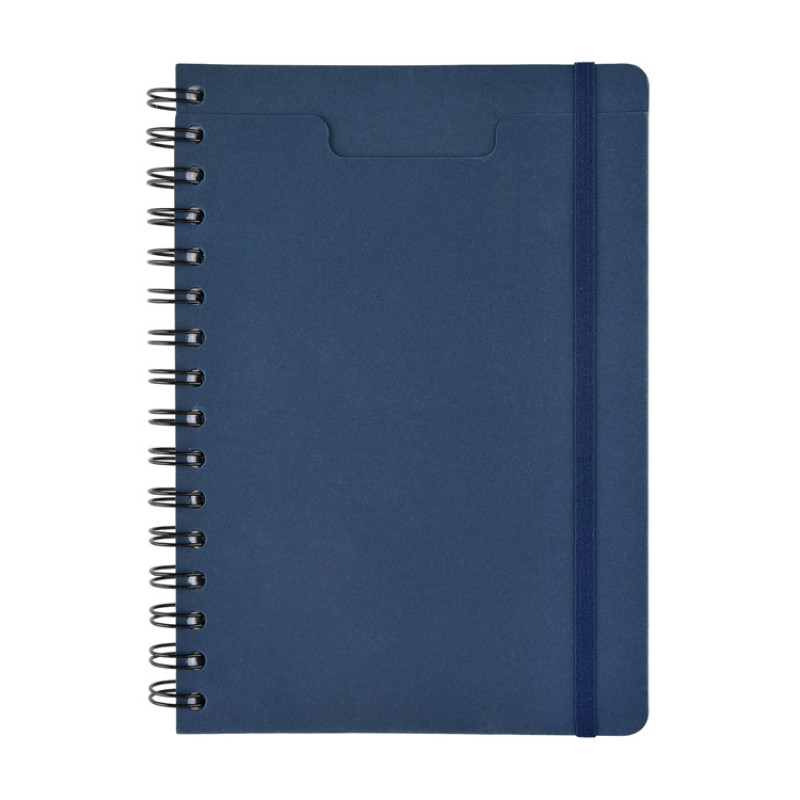 Ежедневник недатированный на гребне А5 "Pragmatic", темно-синий