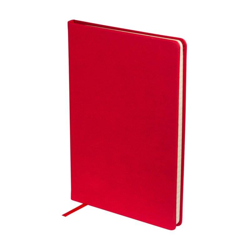 Ежедневник недатированный А5 "Megapolis Velvet New", красный