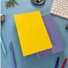 Ежедневник А5 недатированный «Megapolis Velvet Flex», желтый Ежедневник А5 недатированный «Megapolis Velvet Flex», желтый