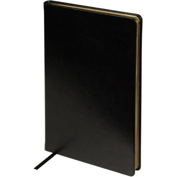 Ежедневник недатированный А5 "Megapolis Nebraska", черный с золотым обрезом