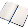 Бизнес блокнот "Bossy" с цветным срезом, твердая обложка, 128 листов, черный и синий