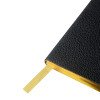 Еженедельник недатированный А6 "Black" с нашивкой, черный
