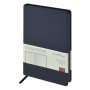 Ежедневник А5 "Megapolis Color New" soft-touch, темно-синий navy