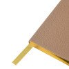 Еженедельник недатированный А6 "Total beige" с нашивкой, бежевый