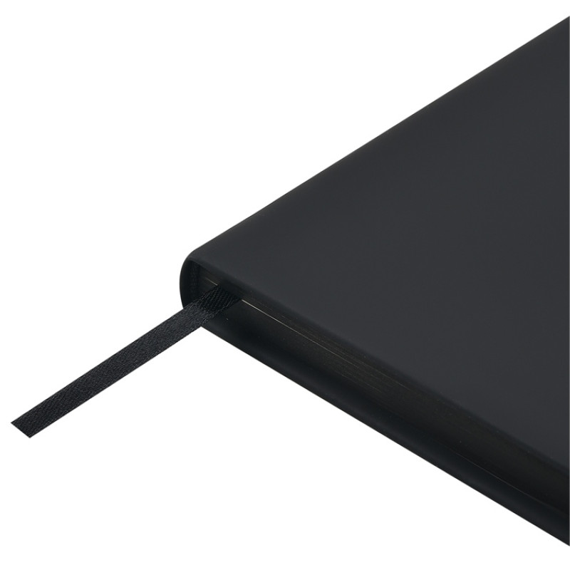 Ежедневник А5 "Megapolis Color" soft-touch, черный