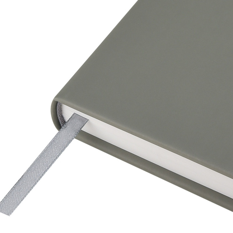 Ежедневник с каменной бумагой недатированный А5 "Carrara", серый