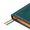 Ежедневник недатированный А5 "Royal", зеленый с бронзовым срезом