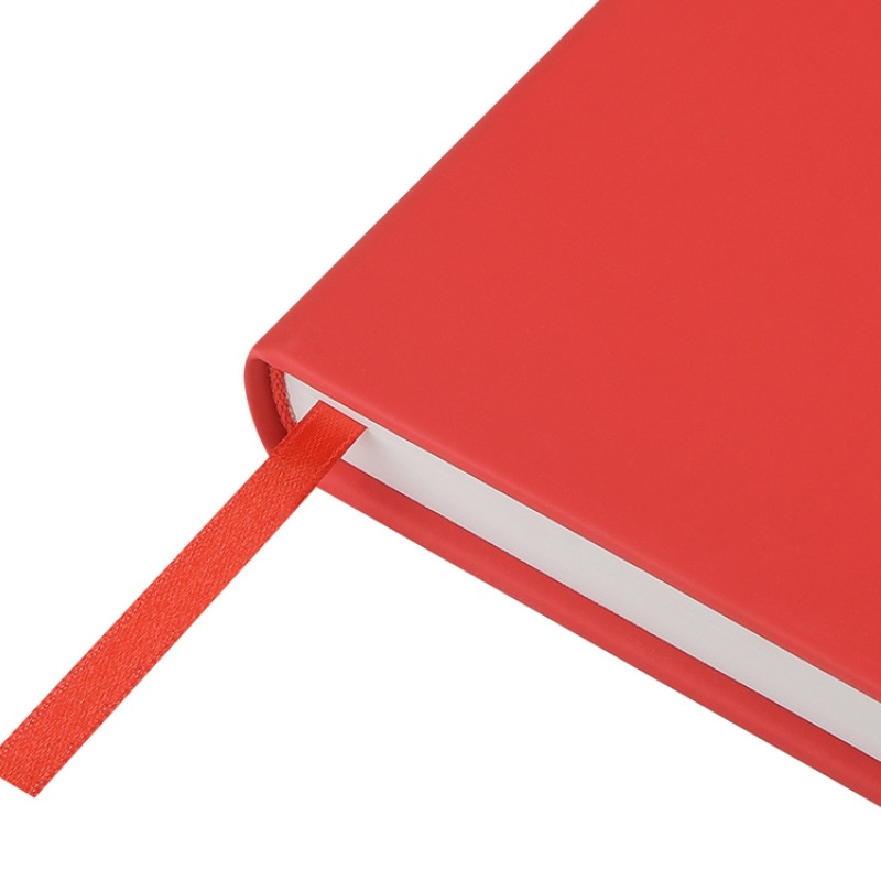 Ежедневник с каменной бумагой недатированный А5 "Carrara", красный