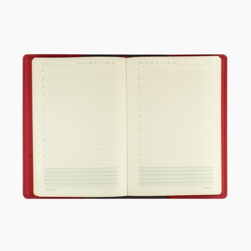 Ежедневник недатированный А5  "Oxford", бордовый
