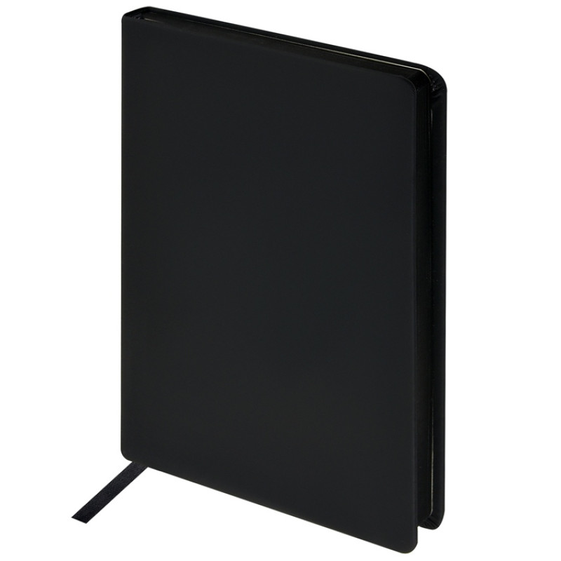 Ежедневник А5 "Megapolis Color" soft-touch, черный