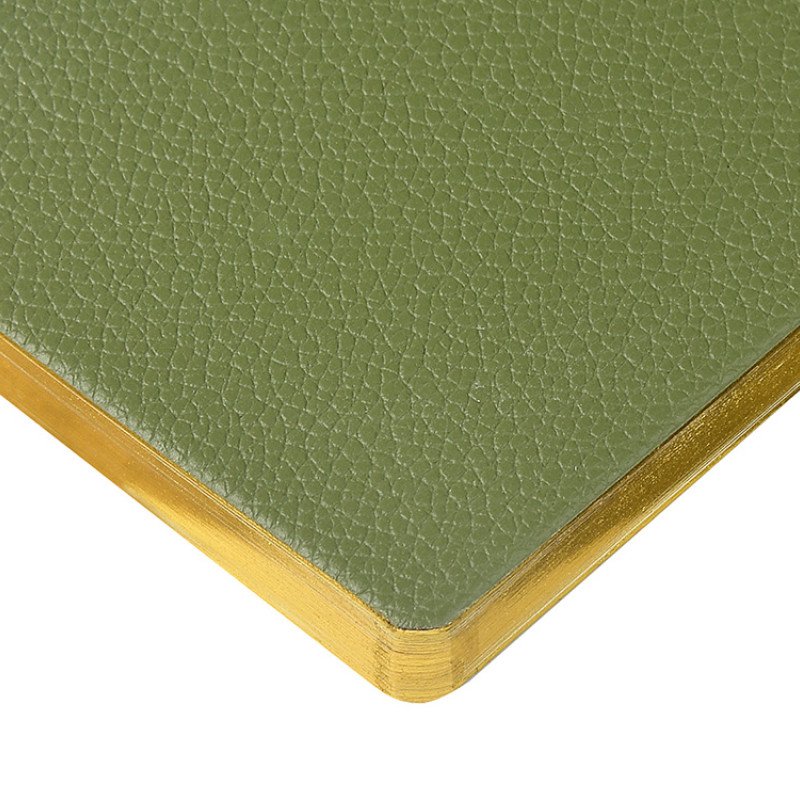 Еженедельник недатированный А6 "Verde" с нашивкой, зеленый