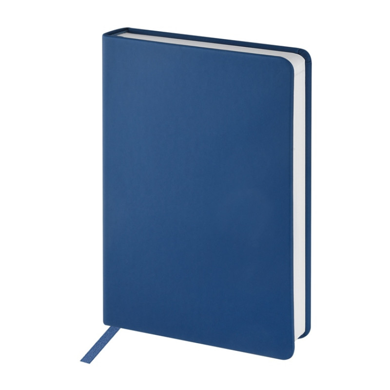 Ежедневник с каменной бумагой недатированный А5 "Carrara", темно-синий