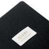 Ежедневник недатированный А5 "Black" с нашивкой, черный