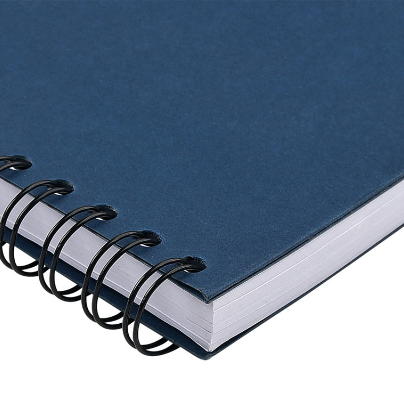 Ежедневник недатированный на гребне А5 "Pragmatic", темно-синий