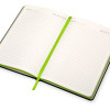 Бизнес блокнот "Bossy" с цветным срезом, твердая обложка, 128 листов, черный и зеленое яблоко