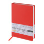 Ежедневник с каменной бумагой недатированный А5 "Carrara", красный
