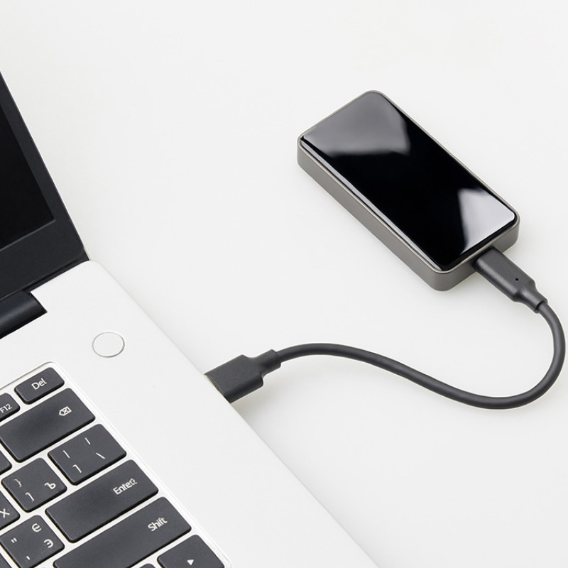 Внешний SSD диск с подсветкой гравировки  «Слэш», 256 ГБ