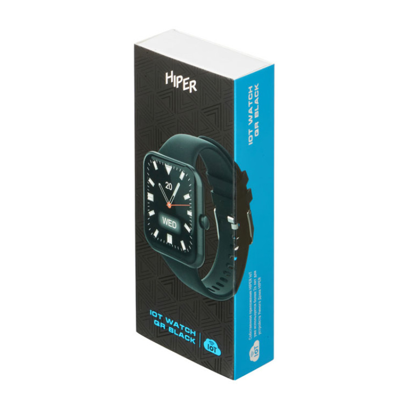 Умные часы HIPER IoT Watch QR, черный Умные часы HIPER IoT Watch QR, черный