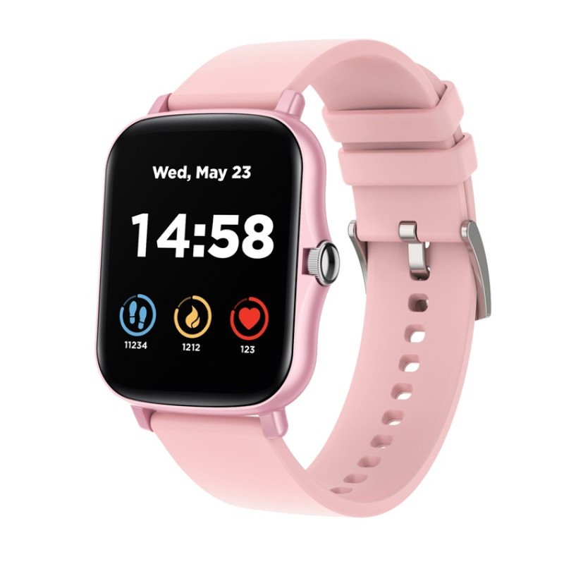 Умные часы CANYON Barberry SW-79, IP 67, BT 5.1, сенсорный дисплей 1.7, розовый (Р)