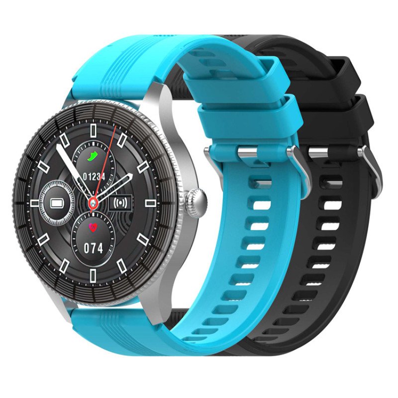 Умные часы HIPER IoT Watch GTR, черный/голубой Умные часы HIPER IoT Watch GTR, черный/голубой