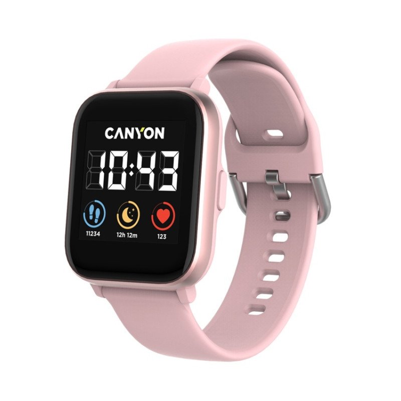 Смарт-часы со встроенным плеером Canyon SaltSW-78, розовый