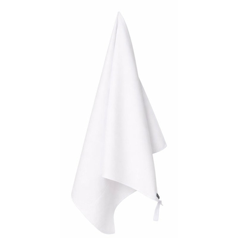 Легкое полотенце Gulpi  из микрофибры RPET с ремешком для складывания, 70*120 см, белый