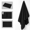 Легкое полотенце Gulpi  из микрофибры RPET с ремешком для складывания, 70*120 см, черный