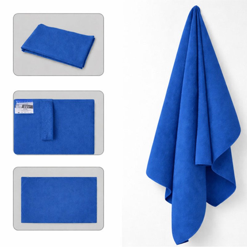 Легкое полотенце Gulpi  из микрофибры RPET с ремешком для складывания, 70*120 см, королевский синий