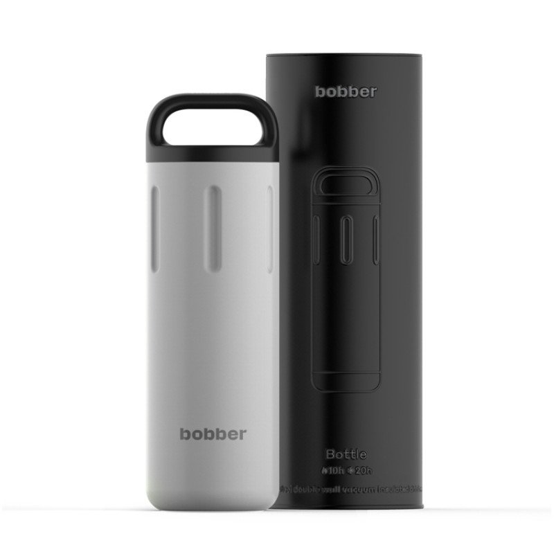 Вакуумный термос бытовой с керамическим покрытием, тм "bobber", 770 мл. Артикул Bottle-770 Sand Grey (серый)