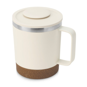 Стальная кружка с двойными стенками "Swipe", белый0,00