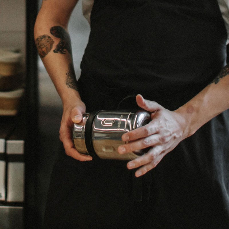 Термос для еды, вакуумный, бытовой, тм "bobber". Объем 0.47 литра. Артикул Jerrycan-470 Glossy