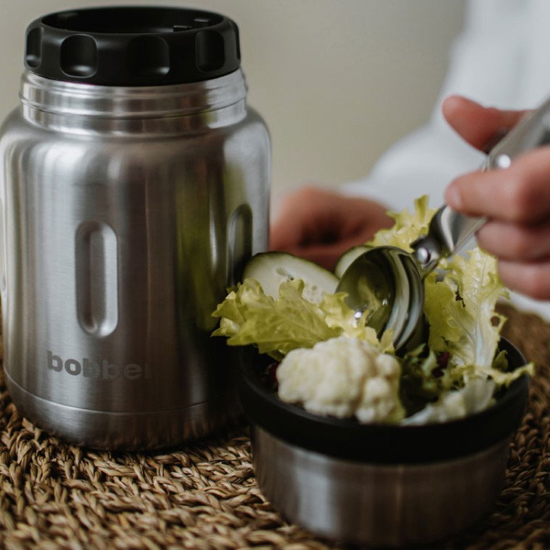 Термос для еды, вакуумный, бытовой, тм "bobber". Объем 0.7 литра. Артикул Jerrycan-700 Matte