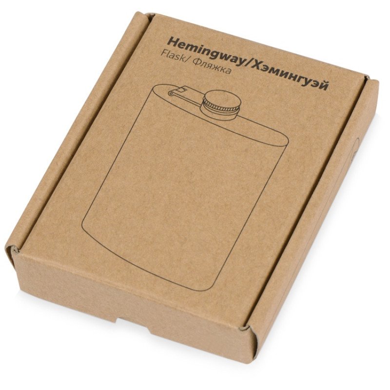 Фляжка 198 мл Hemingway, серебристый Фляжка 198 мл Hemingway, серебристый